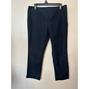 Charter Club Women’s Black Slacks Size 12 Pants High Rise Crop Trousers